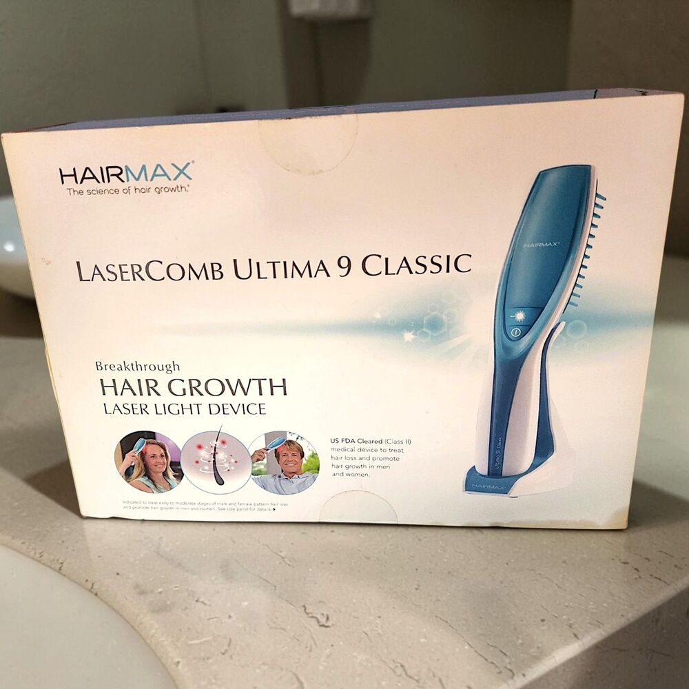 HairMax Ultima 9 Classic LaserComb Hair Growth Device FDA Cleared NEW Sealed